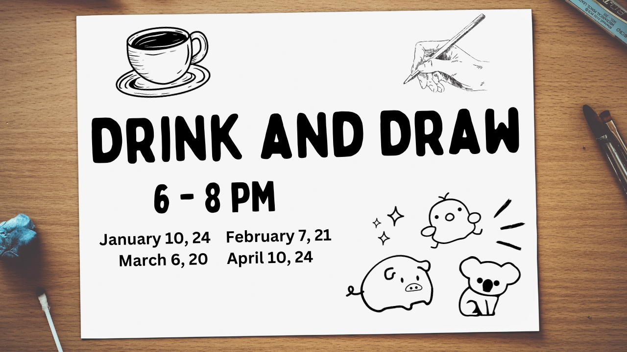 drink and draw banner