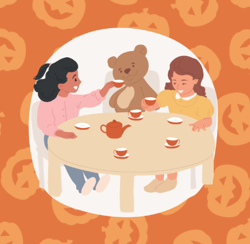 teddy bear tea party halloween